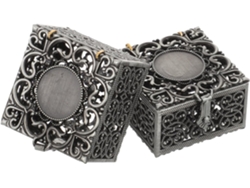 Cajas Joyería Diseño Hueco Juego 2 Aleación Negra Guardar Collares Pulseras Regalo Zinc Caja