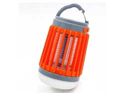 Lámpara Repelente De Mosquitos Solar Impermeable Con Electric Shock Y Luz Led Para Exteriores Camping Naranja