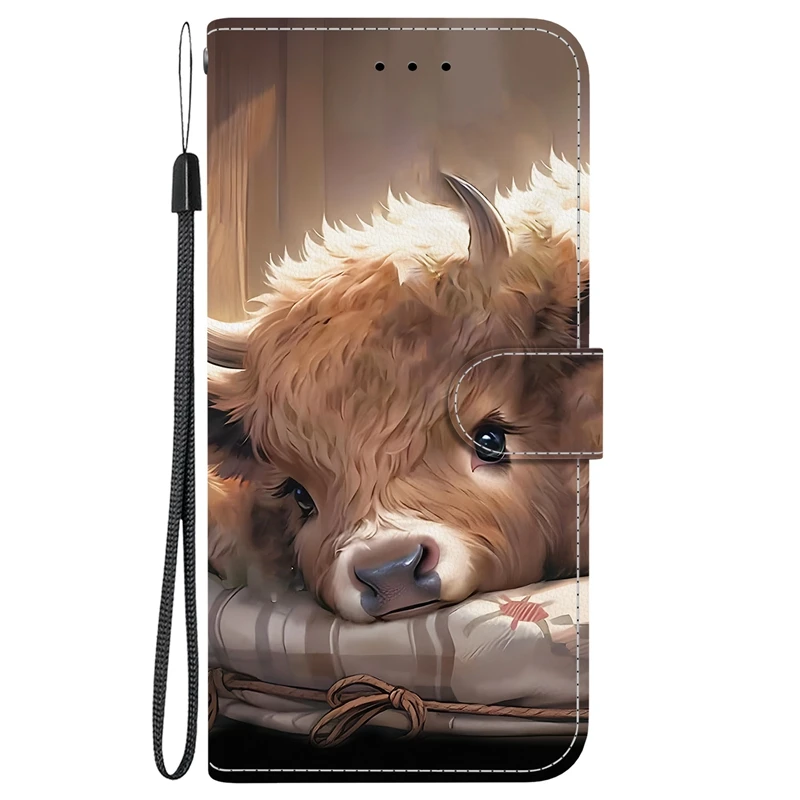 C6para Samsung A17 5gsamsung Galaxy A17 A 17 5g Sm-a176b Funda De Cuero Abatible De Moda