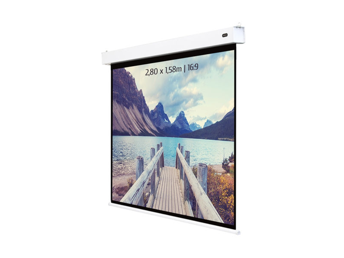 Pantalla de proyección Universal KIMEX 047-1516 (2.80 x 1.58m - Blanco)