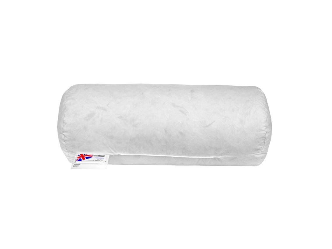 Homescapes Duck Feather Bolster Cushion 45 X 20 Cm