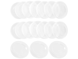50 Taponeras Reutilizables Para Botellas De Leche Taponeras De Vidrio Sellantes Anti-derrame Material Pe Transparente 6,7x6,7x1cm Transparente