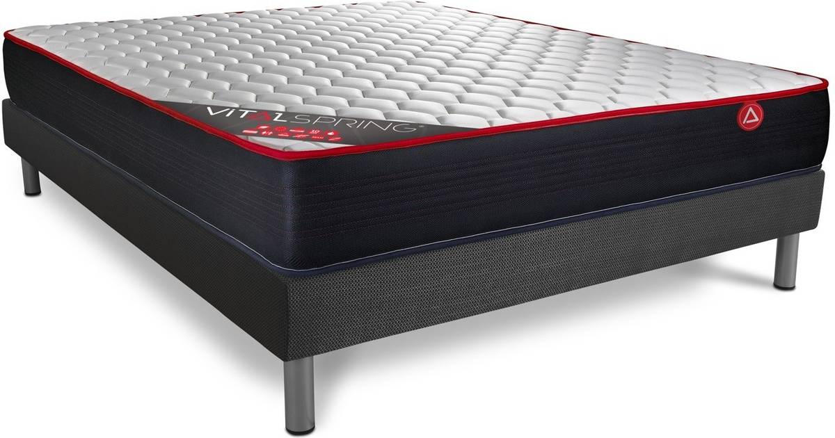 Conjunto de Somier + Colchón VITALIT Vitalspring (180x200 cm - Muelles Ensacados)