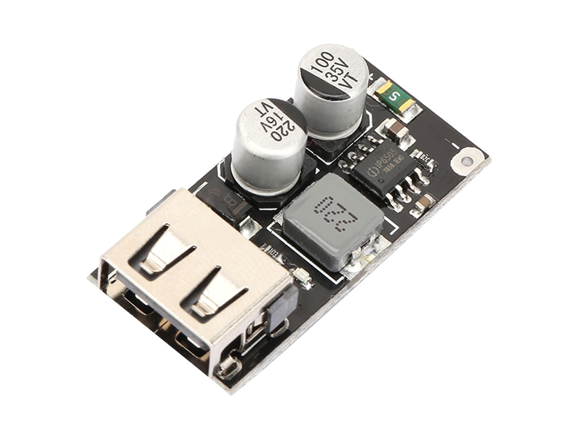 Módulo Convertidor Dc 6-32v A 12v 24v Con Qc3.0 Placa Reductora De Voltaje Para Carga Usb