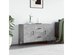 Aparador De Madera De Ingeniería Gris Hormigón 100x36x60 Cm