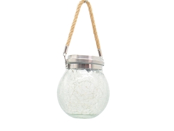 Lámpara solar de bola de cristal roto para decoración de jardín, patio y césped.