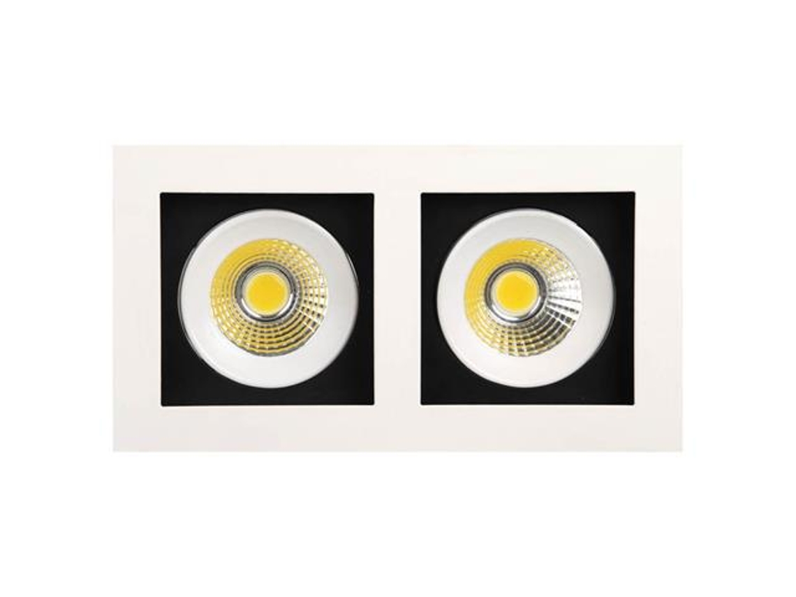 LED de doble luz blanca de 2x8w LED (Eq. 2x64w) 6400k Dim. 185x100 mm HOROZ ELECTRIC