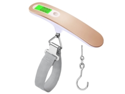 Balanza Para Equipaje, Balanza De Viaje Portátil De 50 Kg Con Gancho (dorada) Czhhmart