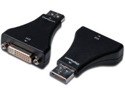 Cable Adaptador ASSMANN DisplayPort para DVI-I (24 +5) Negro