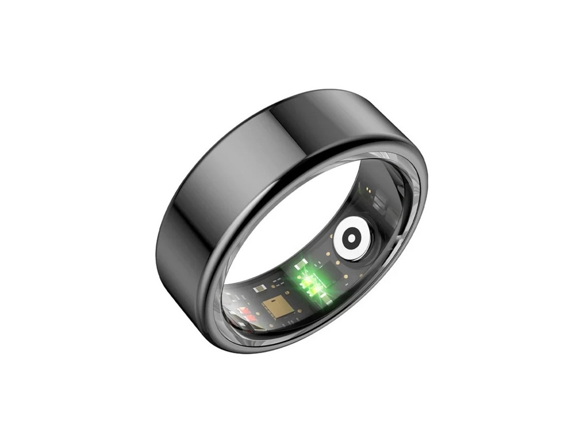 Anillo inteligente Yizhood R02 con monitor de sueño y frecuencia cardíaca para hombres y mujeres, disponible para iOS y Android 9, color negro