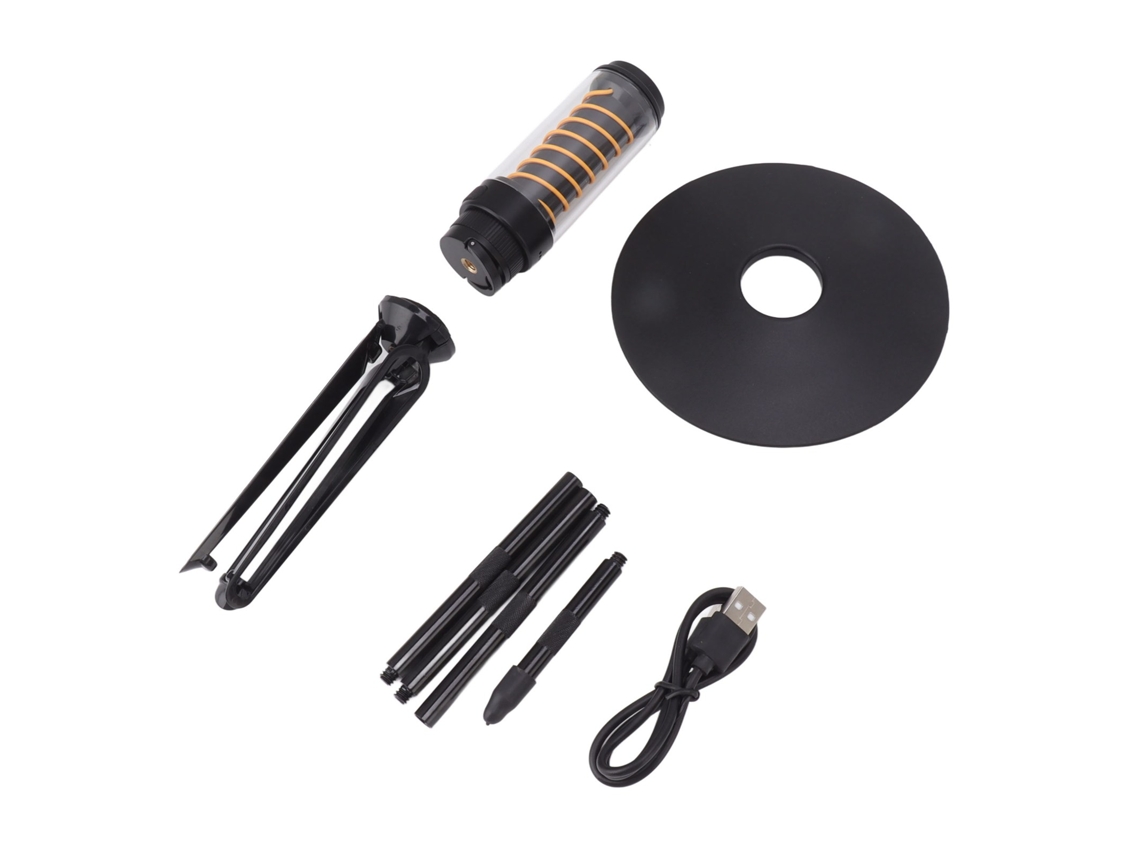 Rebe-linterna Led Portátil Para Camping Exterior Luz Nocturna Impermeable Lámpara De Tienda Recargable Con Techo Antilluvia Negro