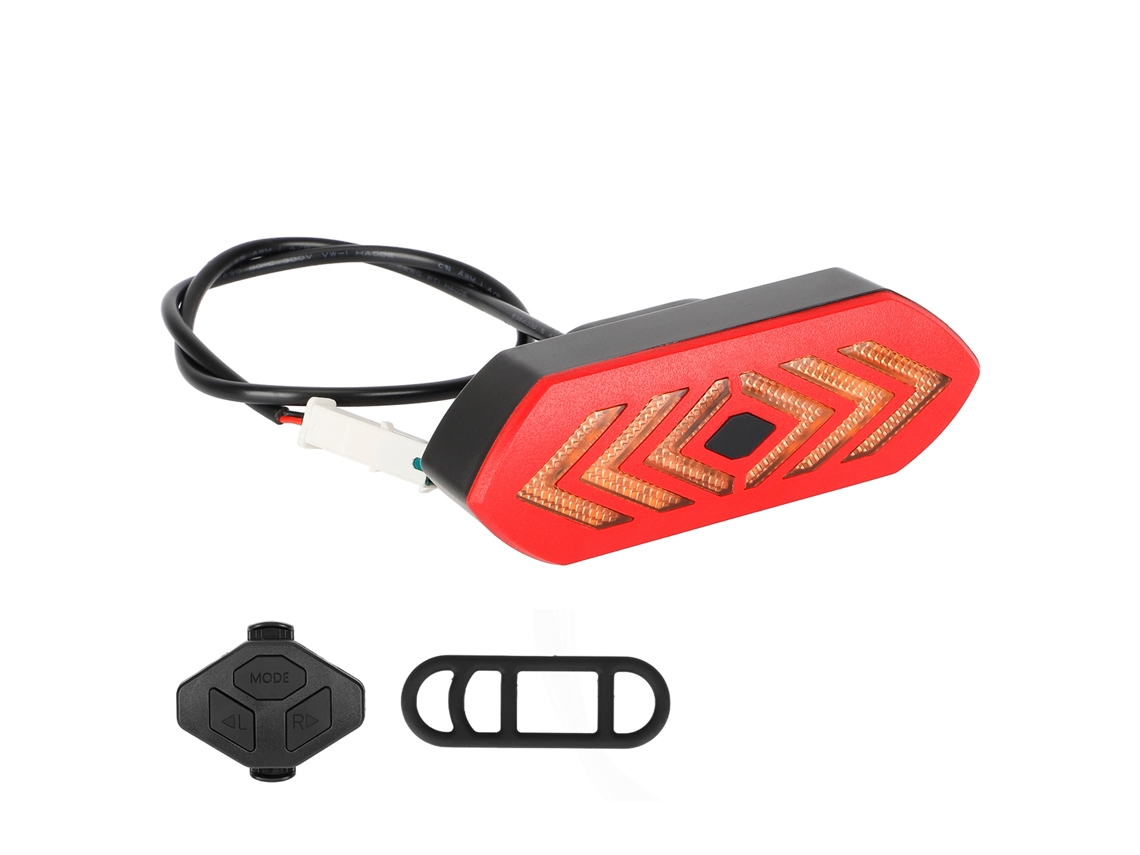 2026-luz Trasera Para Patinete Eléctrico Con Señales De Giro Control Remoto Inalámbrico Freno Luz De Seguridad Para Patinetes Xiaomi