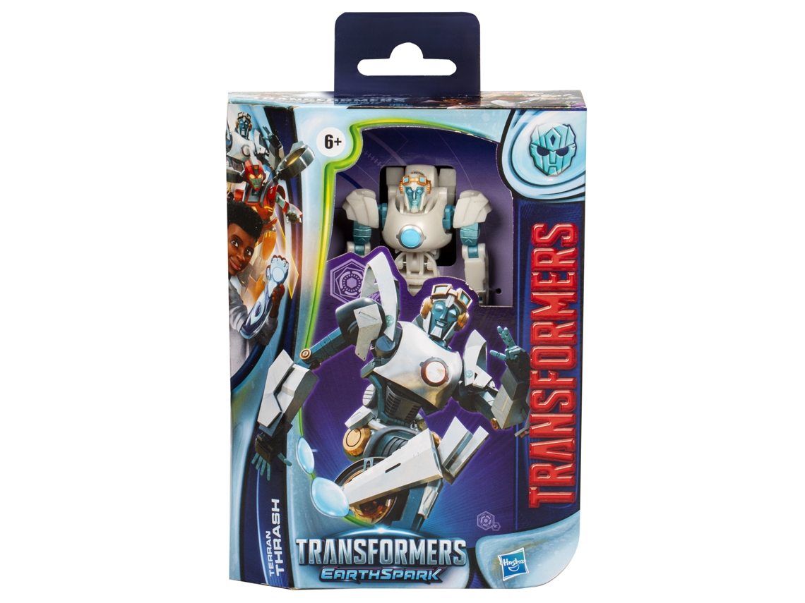 TRANSFORMERS EarthSpark, Terran Thrash Deluxe Class Figura TRANSFORMERS 6 Años