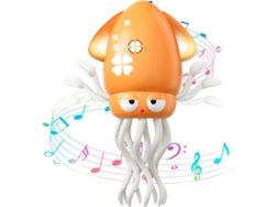 Juguete De Calamar Bailarín Para Bebés, Recargable, Con Música Mágica Y Bailando, Para Niños De 3 A 10 Años (color Naranja)