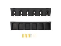 2pcs Porta Cañas De Pesca Vertical De Plástico Eva Montado En Pared Para Almacenar 6 Cañas En Garaje