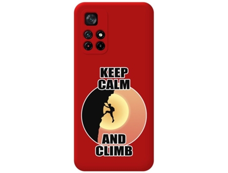 Carcasa Xiaomi POCO M4 Pro 5G TUMUNDOSMARTPHONE Silicona Líquida Dibujos Rojo