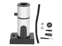 Kit Infusor De Humo Portátil Y Ajustable Para Bebidas Y Cócteles, Fabricado En Aleación De Aluminio Y Zinc, Con Acabado Plateado.