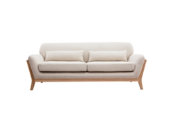 Sofá Nórdico 3 Plazas Beige Patas Madera Yoko MILIBOO