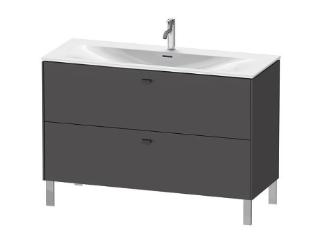 Mueble de lavabo DURAVIT Brioso vertical 122,0 x 47,9 cm 2 cajones incl. recorte de sifón y delantal para lavabo Viu 234412