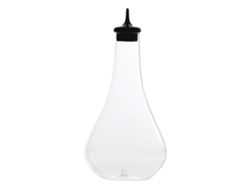 Botella De Pirolo De Zafferano En Vidrio Borosilicato Soplado A Mano, Color Negro, Diseño Inspirado En El Ajedrez, Elegante Y Funcional Para La Mesa.