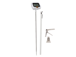 Termómetro Digital Para Dulces Con Clip De Acero Inoxidable, Sonda Giratoria De 180° Para Freír, Asar A La Parrilla Y Uso En La Cocina, Color Blanco.