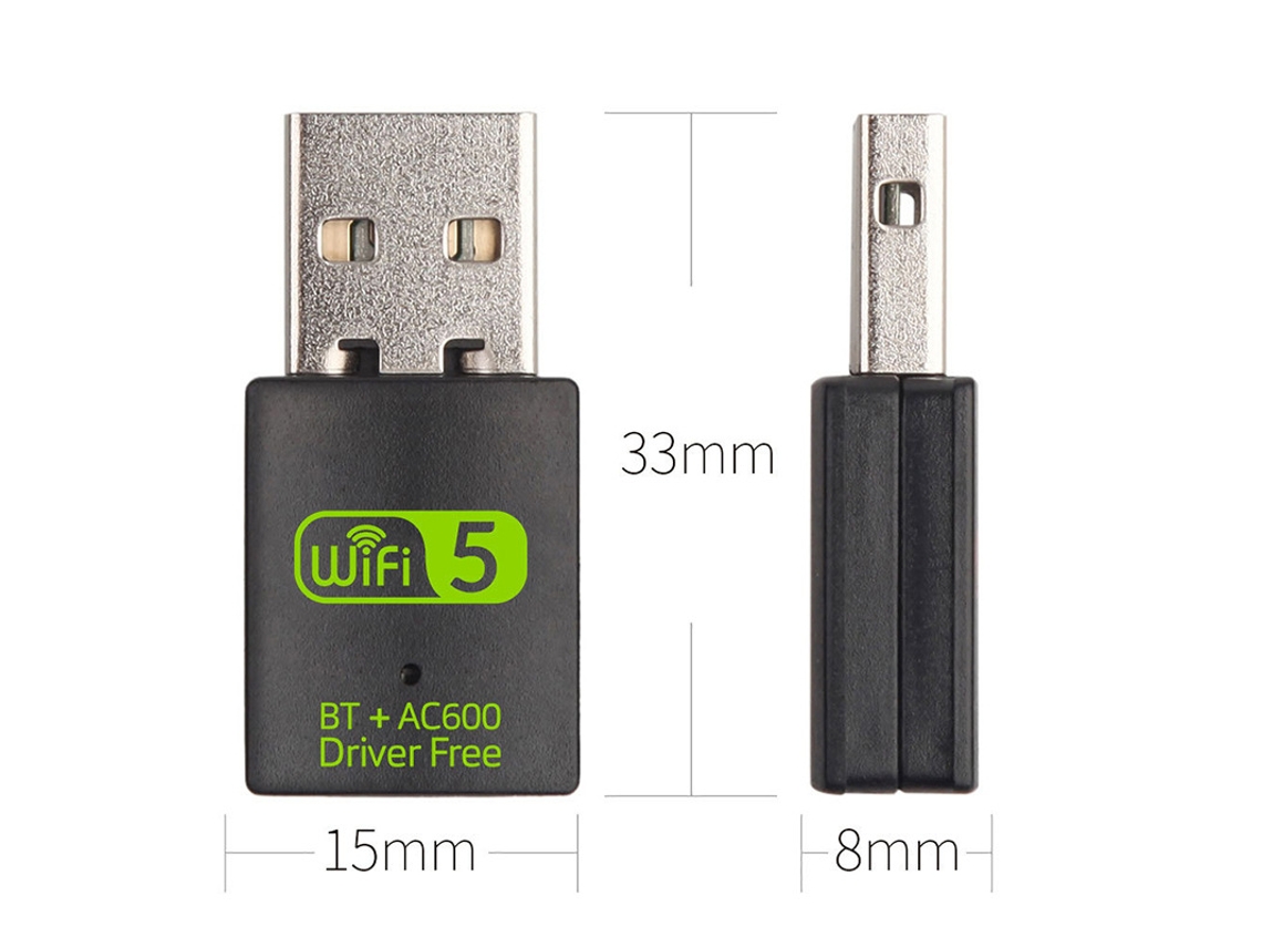 WiFi USB,Bluetooth USB Adapter,WiFi Bluetooth USB,USB WiFi  Adapter,Bluetooth WiFi 2in1,600Mbps 2.4/5.8Ghz Dual Band Wireless  Network,Plug and Play