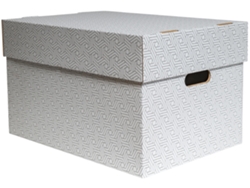 Caja de Almacenamiento SMARTBOXPRO Grande Conjunto de 3 Blanco/Gris