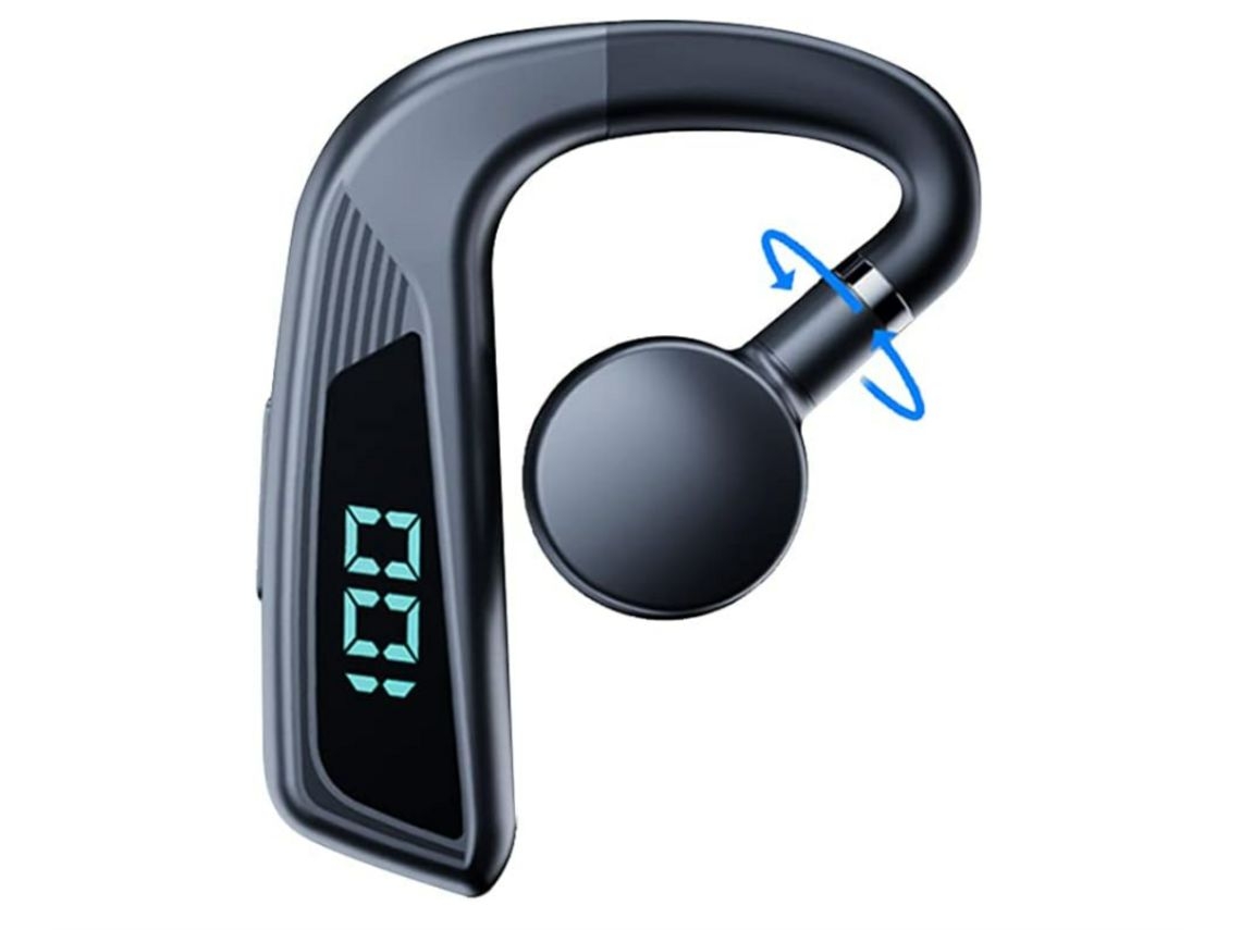 Auriculares Manos Libres Conducción Ósea Un Solo Oído Sin YEMAESRE Bluetooth Negro
