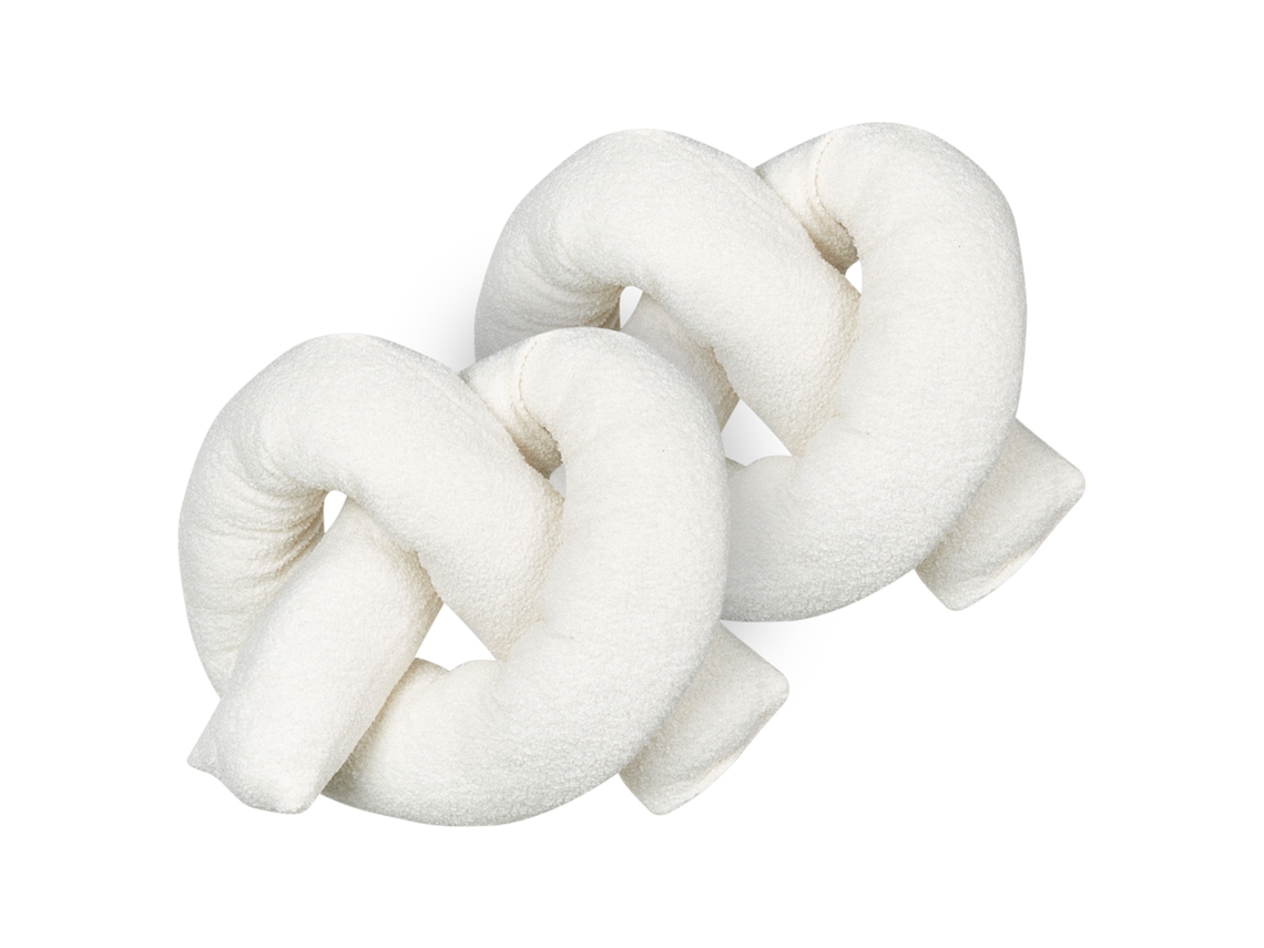 Cojines nudo modernos BELIANI Gladiolus de Pelo sintético Blanco 172x14x14