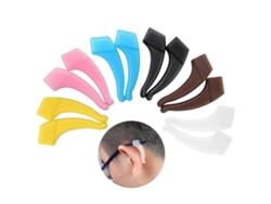 6 pares de cómodos soportes de silicona antideslizantes para gafas, ganchos, accesorios para la oreja, anteojos, punta del templo, deportes Rosewell