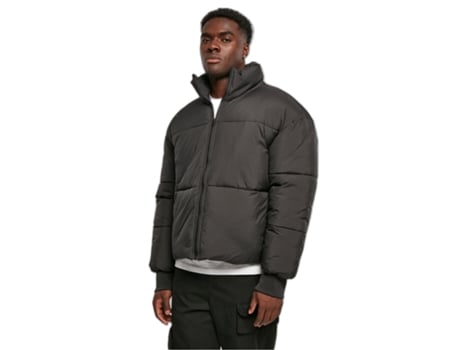 Abrigo para Hombre URBAN CLASSICS (S - Poliéster - Negro)