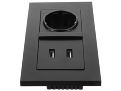 Enchufe de pared USB doble, estándar europeo de dos clavijas, para carga rápida de teléfonos y SFUSHO.