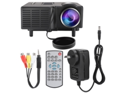 Projetor LED Baoj-2026 Mini para Cinema em Casa Full HD com Controle Remoto
