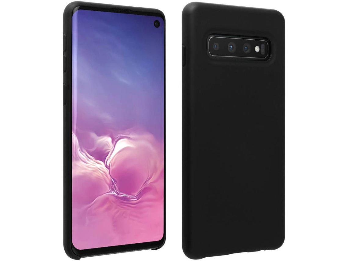 Funda De Silicona Negra Para Samsung Galaxy S10