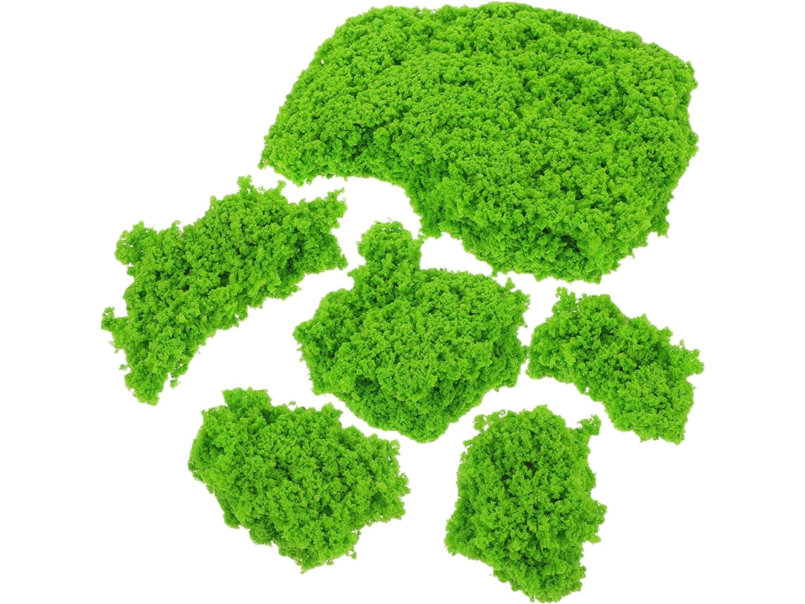 Materiales para la creación de maquetas, diseño de paisajes en miniatura, polvo de árboles verdes simulados