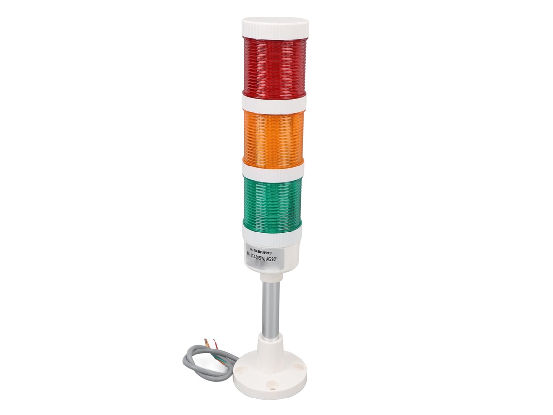 Luz de señalización LED con zumbador de 220 V para CNC