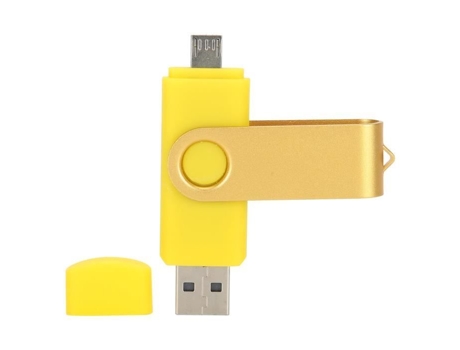 HURRISE Otg Disco USB Flash Drive U Disco Memoria USB Pen Micro USB Almacenamiento de Datos Amarillo Cw10040 Computadora Interna 8Gb