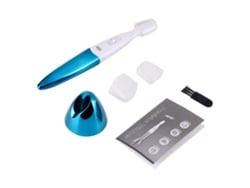 Depilador Eléctrico Para Mujer Pelo Brazos Línea Bikini Piernas Lavable Recortador Cejas Epilador Azul