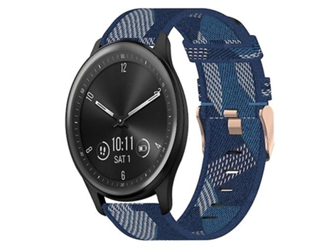 Correa De Reloj Inteligente Para Garmin Vivomove Sport 20 Mm Correa De Reloj De Nailon Azul VENISYMLIS