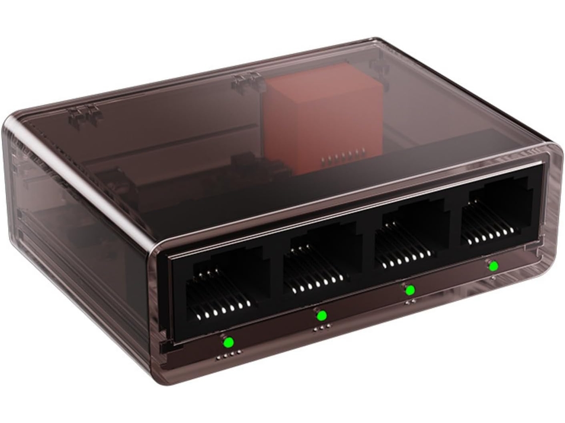 Conmutador Gigabit Ethernet De 5 Puertos Y 1000 Mbps, Divisor De Internet Rj45 Inteligente No Gestionado