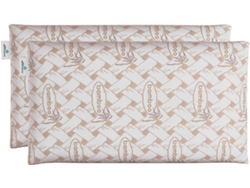 Almohada Viscoelástica x2 75cm Nalui Chloe con Doble Funda (Firmeza Media) Marron