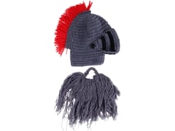 Gorro De Cavaleiro Com Barba Longa (1 Peça), Chapéu De Tricô Criativo, Acessório Original Para O Inverno