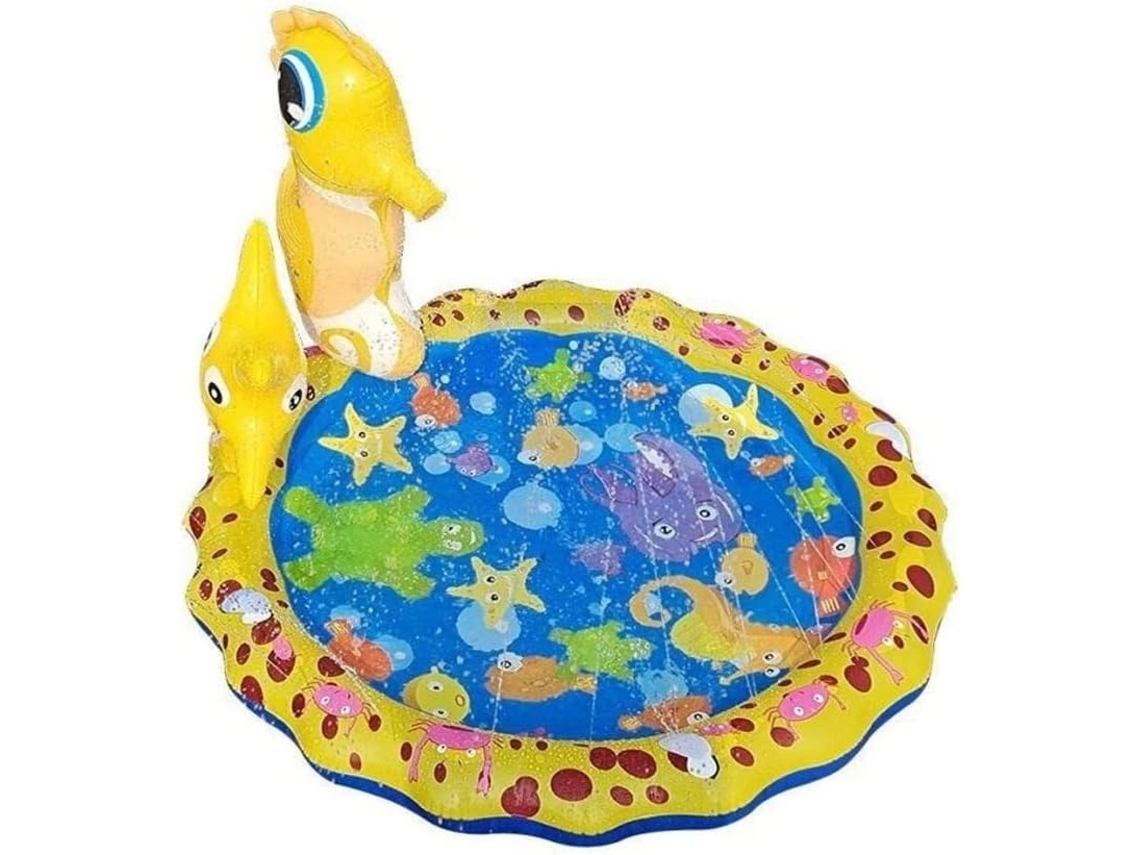 Piscina Agua Animales Animados, Almohadilla Inflable Exteriores, Verano