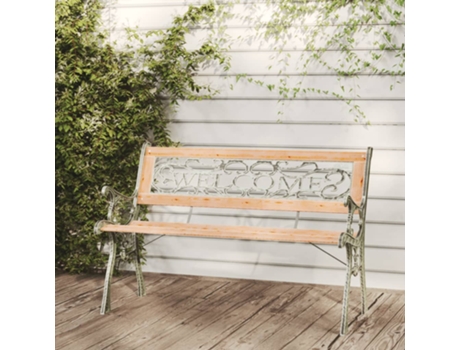 Banco de jardín VIDAXL Marrón Madera (122x51x73 cm)
