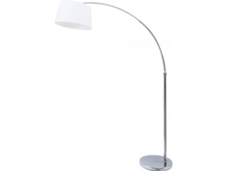 Lámpara de Pie FABRILAMP Antonella (Blanco - E27 - Máx. 60W - Metal - Tela)