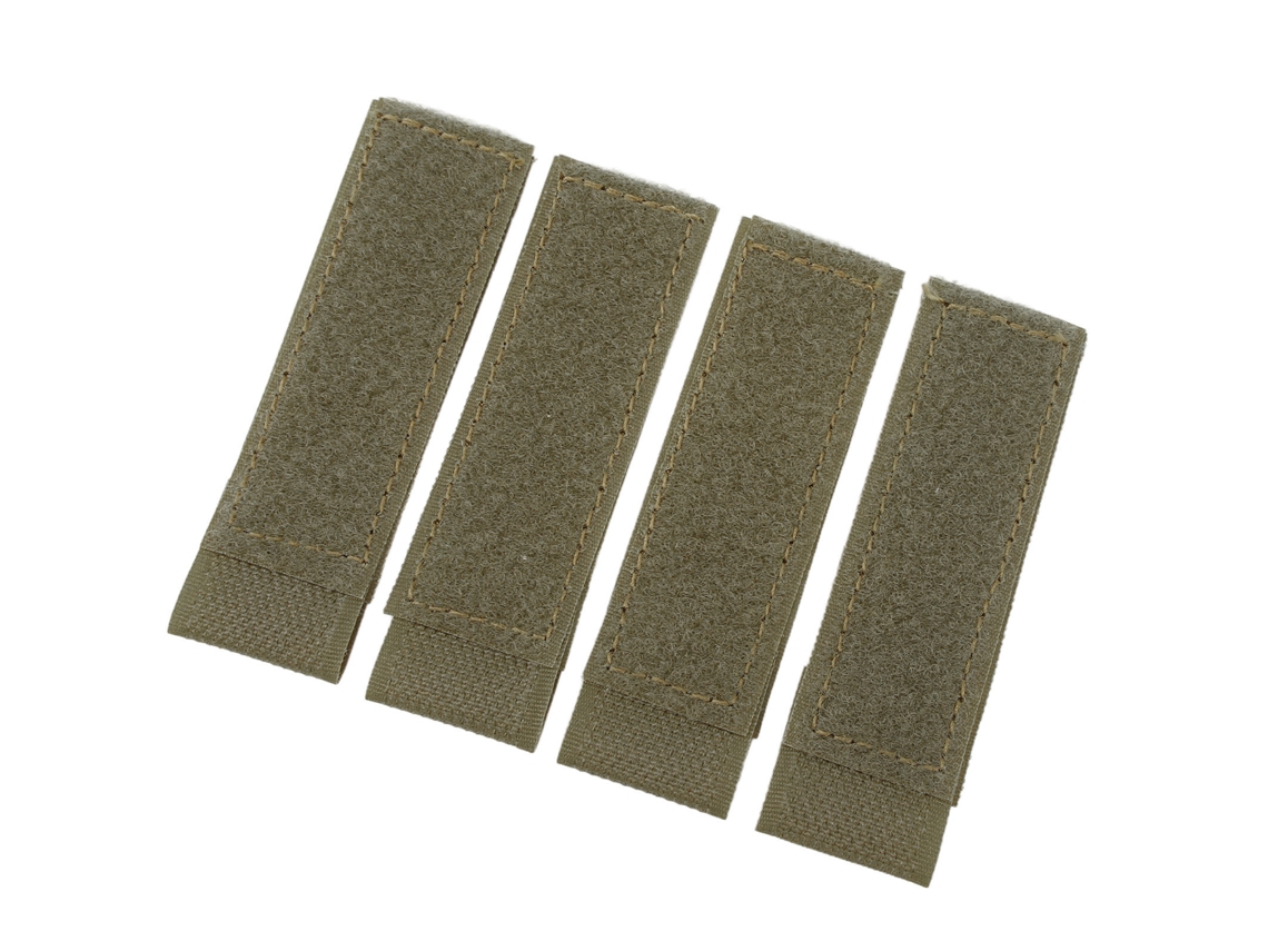 4 Parches De Velcro De Nailon Con Sistema Molle Para Chalecos De Caza Y Tiro (color Verde Oliva).