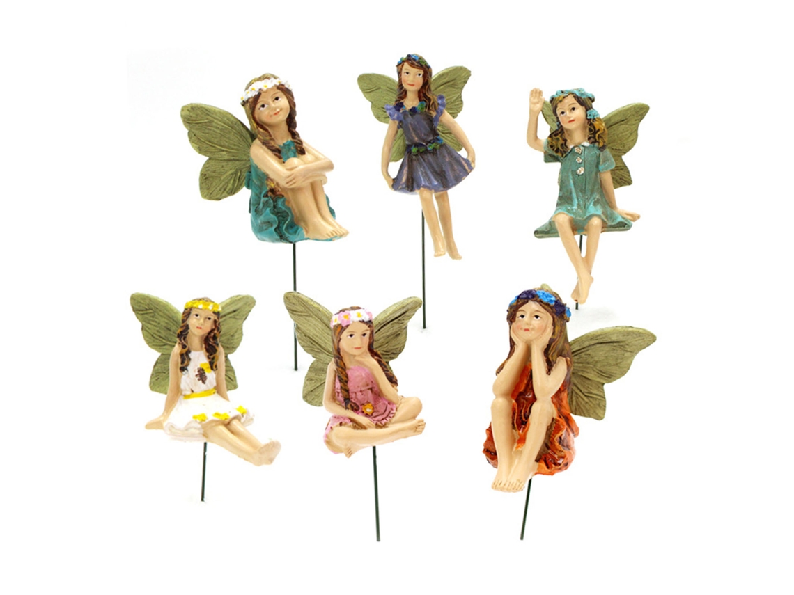 Figuritas De Hadas En Miniatura De Resina Para Decoración De Jardín Y Accesorios Para Bonsáis.