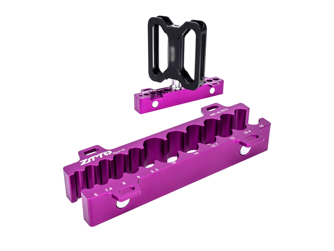 Herramienta Universal De Reparación De Bicicletas Ztto Con Insertos De Tornillo De Banco De Aleación De Aluminio Para Suspensión Trasera Y Horquilla.