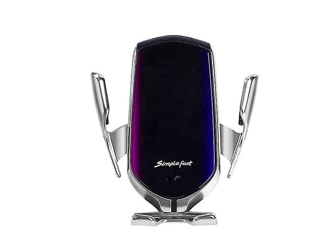 Cargador Carro Sem Fio Infravermelho Sensor Inteligente Simples Yizhood Plateado