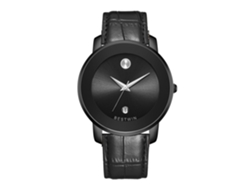 Reloj de cuarzo para hombre MDUG (correa de cuero negro)